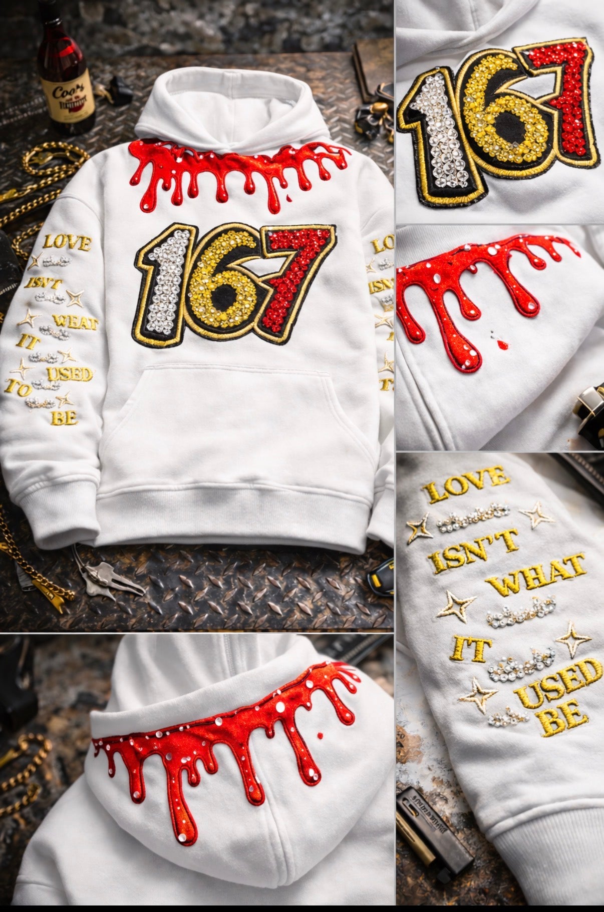 167 Rhinestone Hoodie